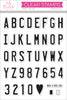 Vanity License Plate Alphabet