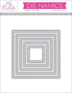 Stitched Mini Scallop Square STAX Die-namics