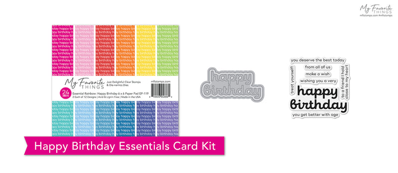 Happy Birthday Essentials Card Kit