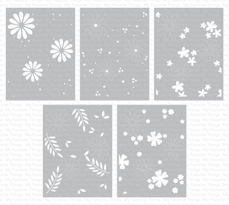 Flower Fusion Stencil Set – MFT Stamps