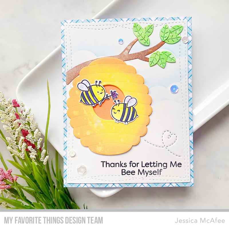 Honey Bee Elegant Floral Frames Clear Stamp Set Hbst-460