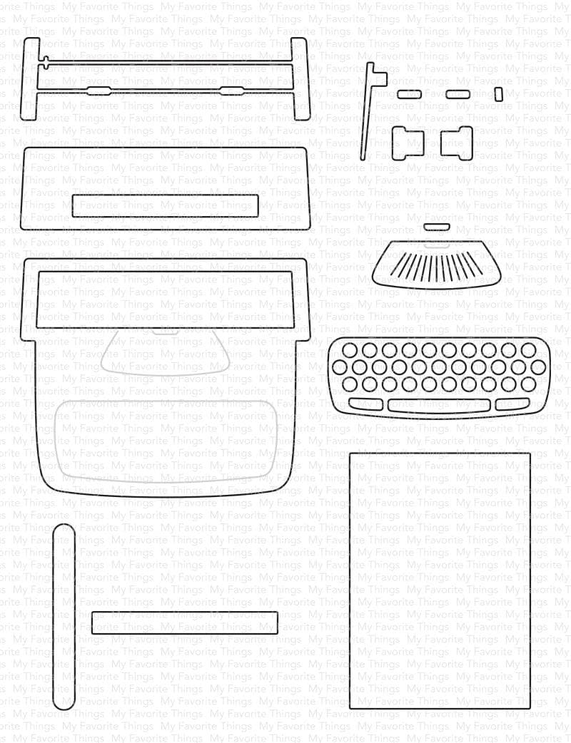 Typewriter Die-namics – MFT Stamps