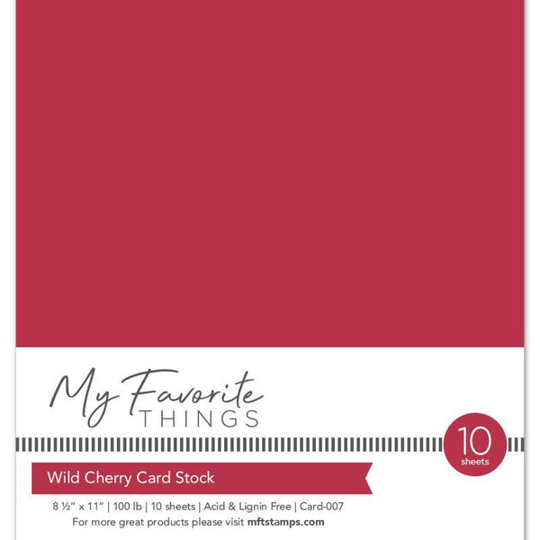 Wild Cherry Card Stock – MFT Stamps