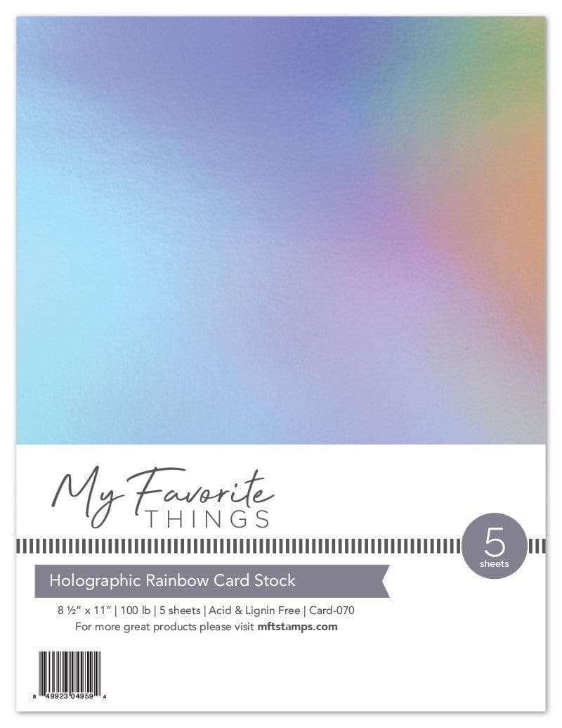Holographic Rainbow Card Stock, Holographic Cardstock